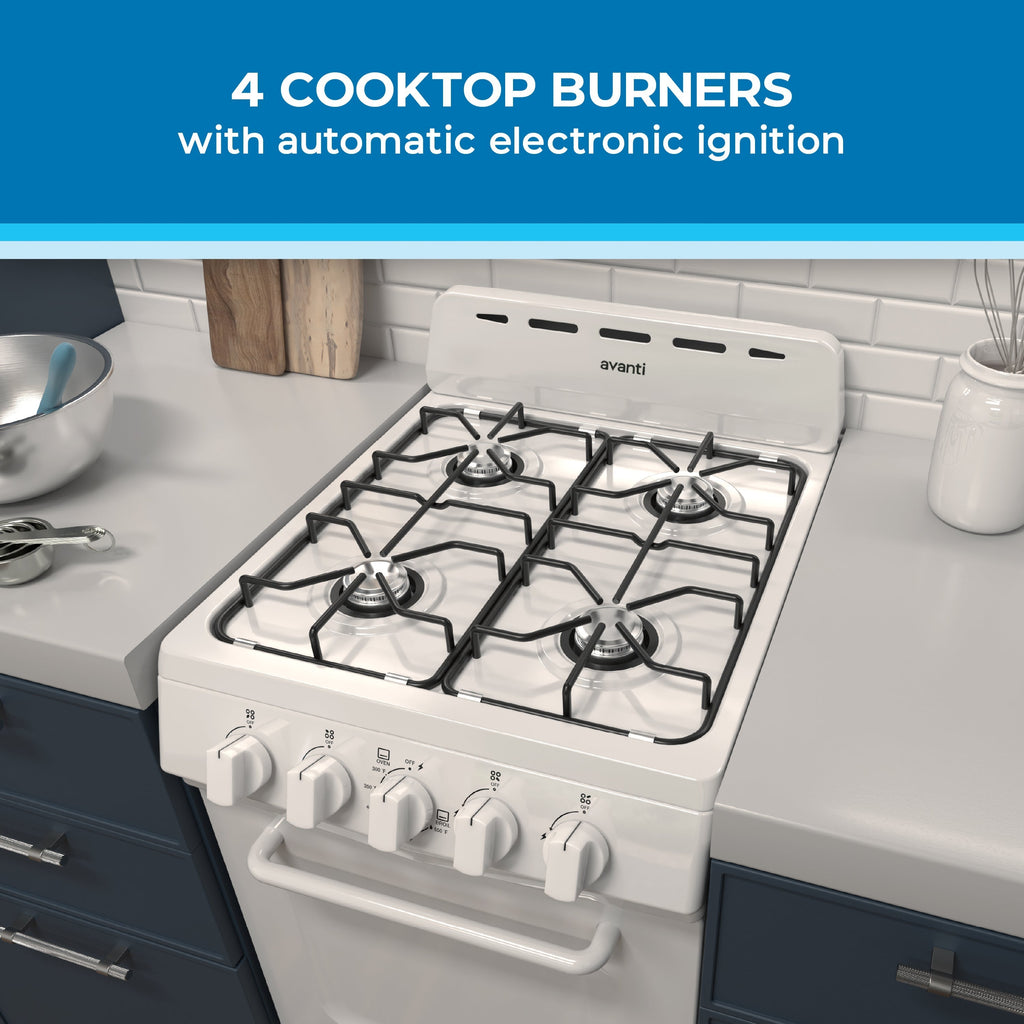 Avanti 20" Gas Range Oven - GRO20P0W