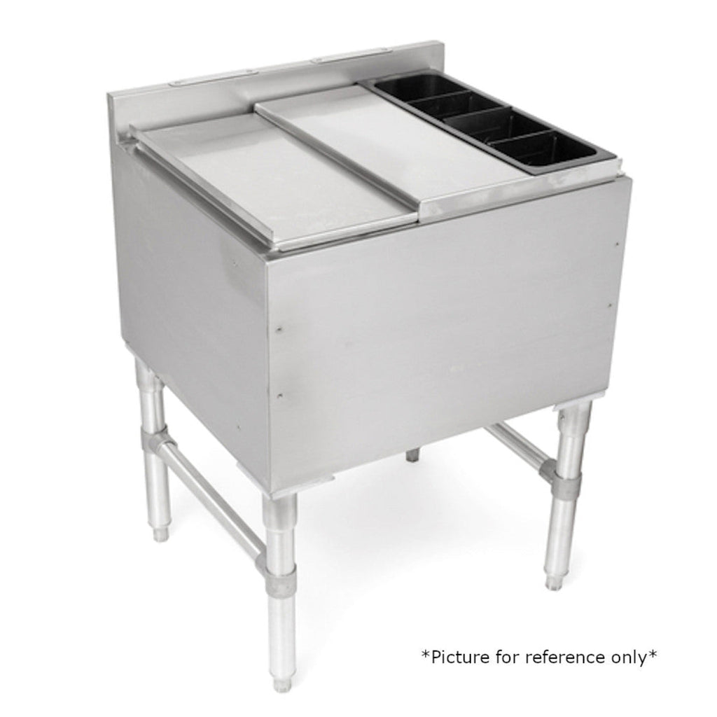 John Boos UBIB-1830-CP7 Slim Line Underbar Ice Bin with 7-Circuit Cold Plate - JBUBIB1830CP7