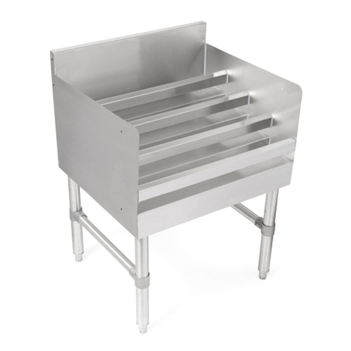 John Boos UBLD-2118 4-Step Underbar Liquor Bottle Display - JBUBLD2118
