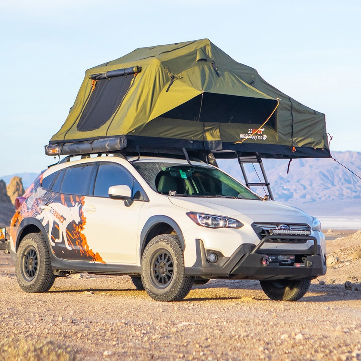 23ZERO Walkabout 72" 2.0 4-Person Roof Top Tent - 230WA7220