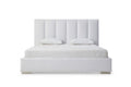 Whiteline Mod -  Velvet King Bed BK1655 - BK1655-WHT