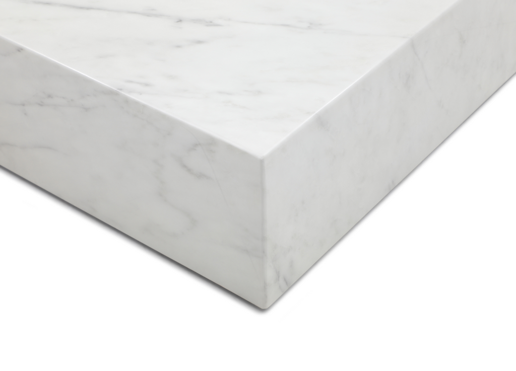 Whiteline Modern Living Cube Rectangle Coffee Table in White Color - CT1667R-WHT
