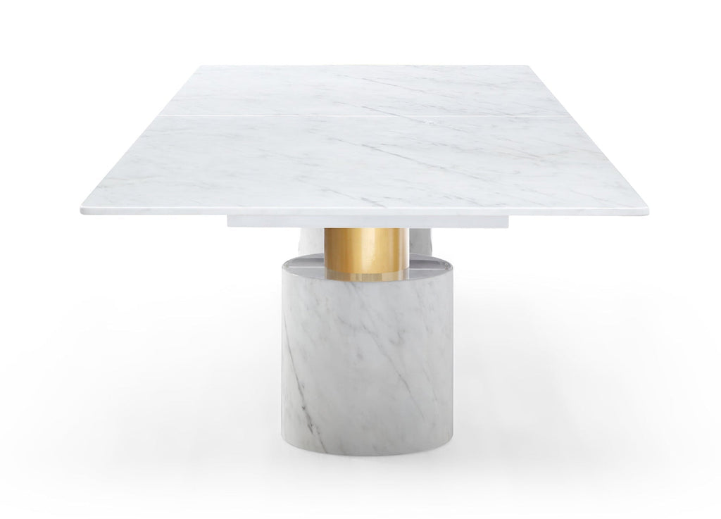 Whiteline Modern Living Geneva Extra Large Dining Table Cylinder -DT1640XL-GLD