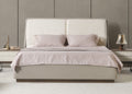 Whiteline Modern Living Romina Queen Bed in Light Grey Color - BQ2020P-LGRY