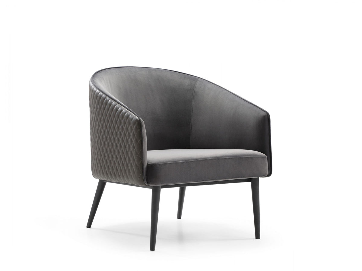Whiteline Mods - Boston Leisure Chair CH1703FP - CH1703FP-GRY/DGRY