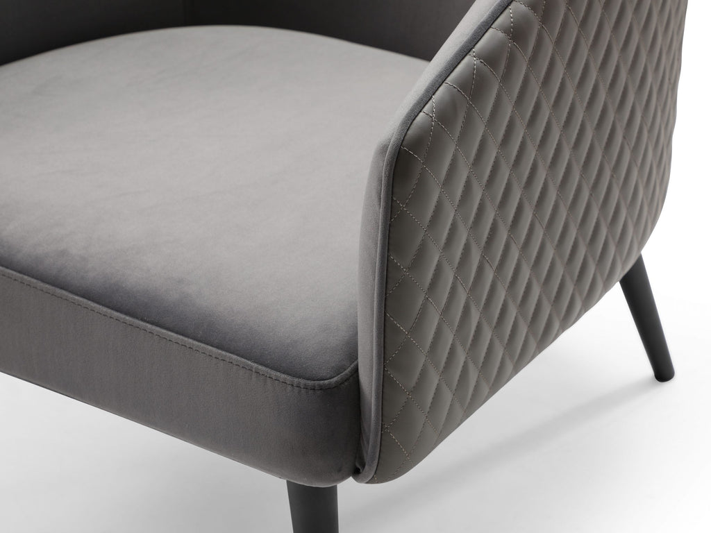 Whiteline Mods - Boston Leisure Chair CH1703FP - CH1703FP-GRY/DGRY