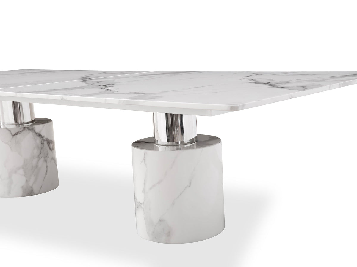 Whiteline Modern Living Geneva Large Dining Table - DT1640XL