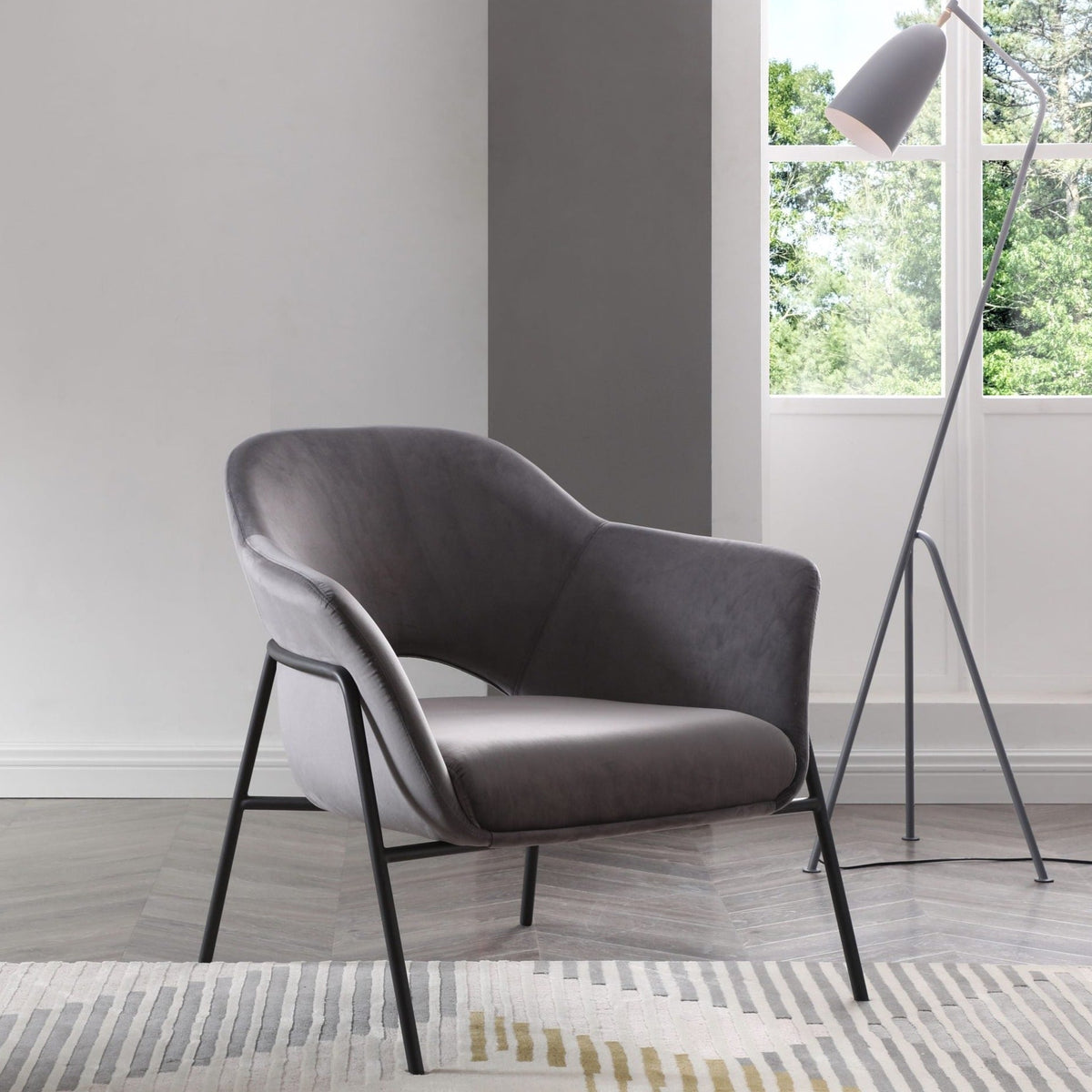Whiteline Mods - Karla Leisure Chair CH1702F - CH1702F-BLU