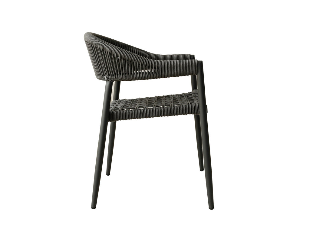 Whiteline Mods - Leyla Outdoor Dining Armchair -  DAC1677-GRY