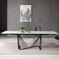 Whiteline Mods -  Roma Extendable Dining Table  - DT1633E-WHT