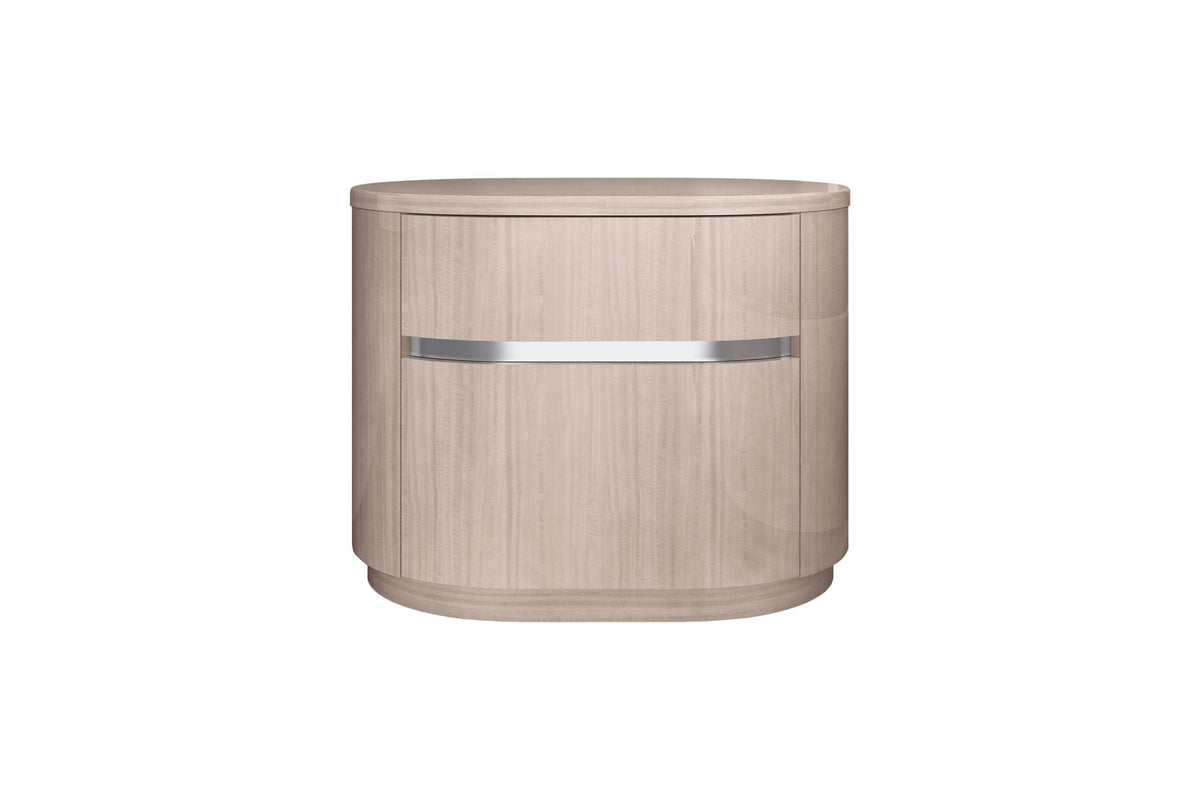 Whiteline Modern Living Waves Nightstand - NS1753