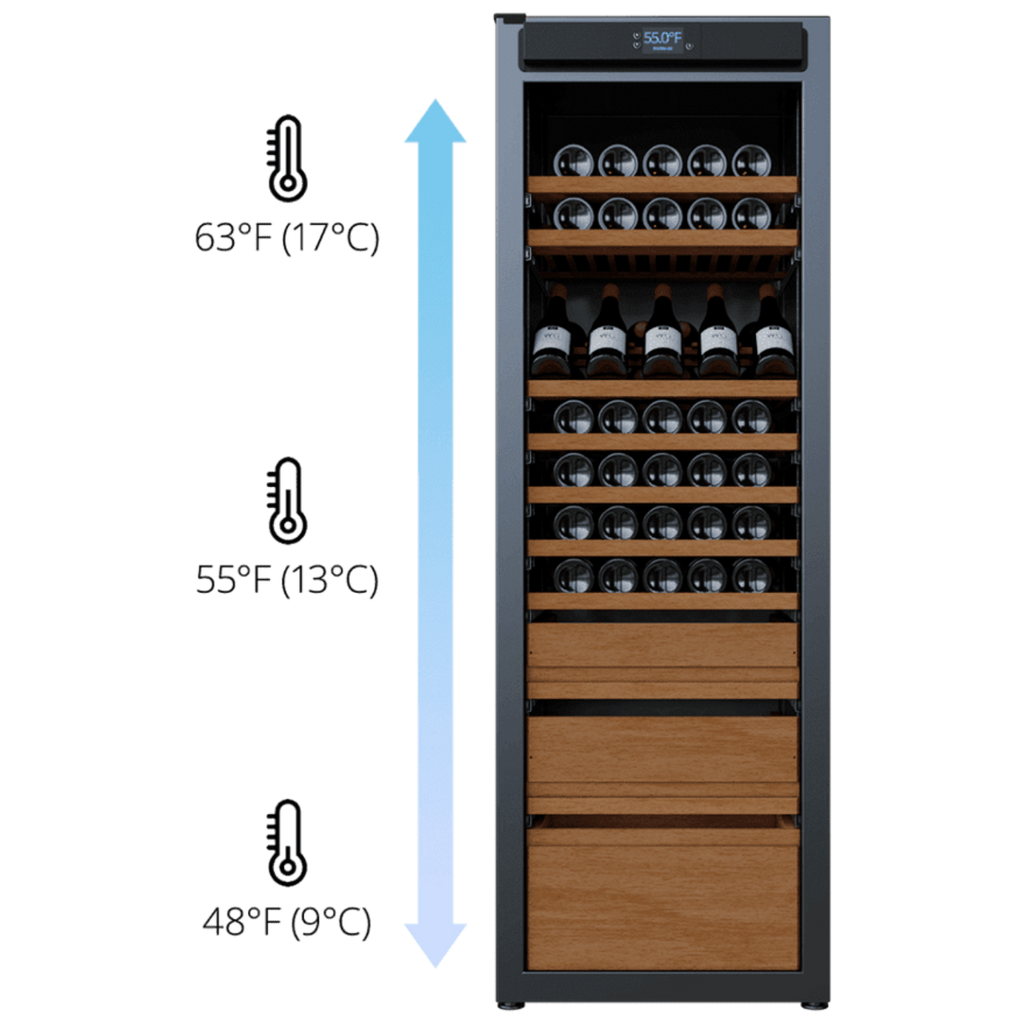 Wine Guardian Luxury Aficionado Style Multi Zone Wine Coolers - 99H0412-05